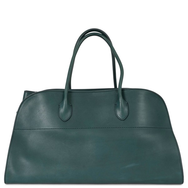 73774 authentische THE ROW Beuteltasche Zypresse grün Leder NEU Margaux