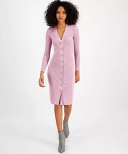 Bar lll Loire Valley Dusty Pink Sweater Dress Size XS New with Tags