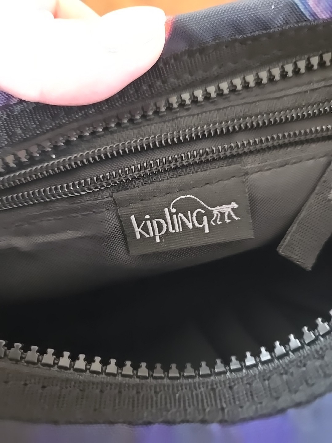 Kipling Nylon Canvas Top Zip Softshell Crossbody … - image 13