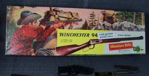 Winchester 94 Parts For Scale Model Kit G94 ~ Incomplete ~ Winchester 94 Box