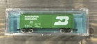 N Scale VTG NIB Atlas 3407 - 2.00 Burlington Northern Boxcar - metal wheels