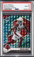 2021 PANINI MOSAIC PEACOCK CHOICE #13 BUDDA BAKER PSA 10