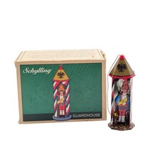 Vintage 1995 Schylling Christmas Ornament Tin Gardhouse 3" Tall