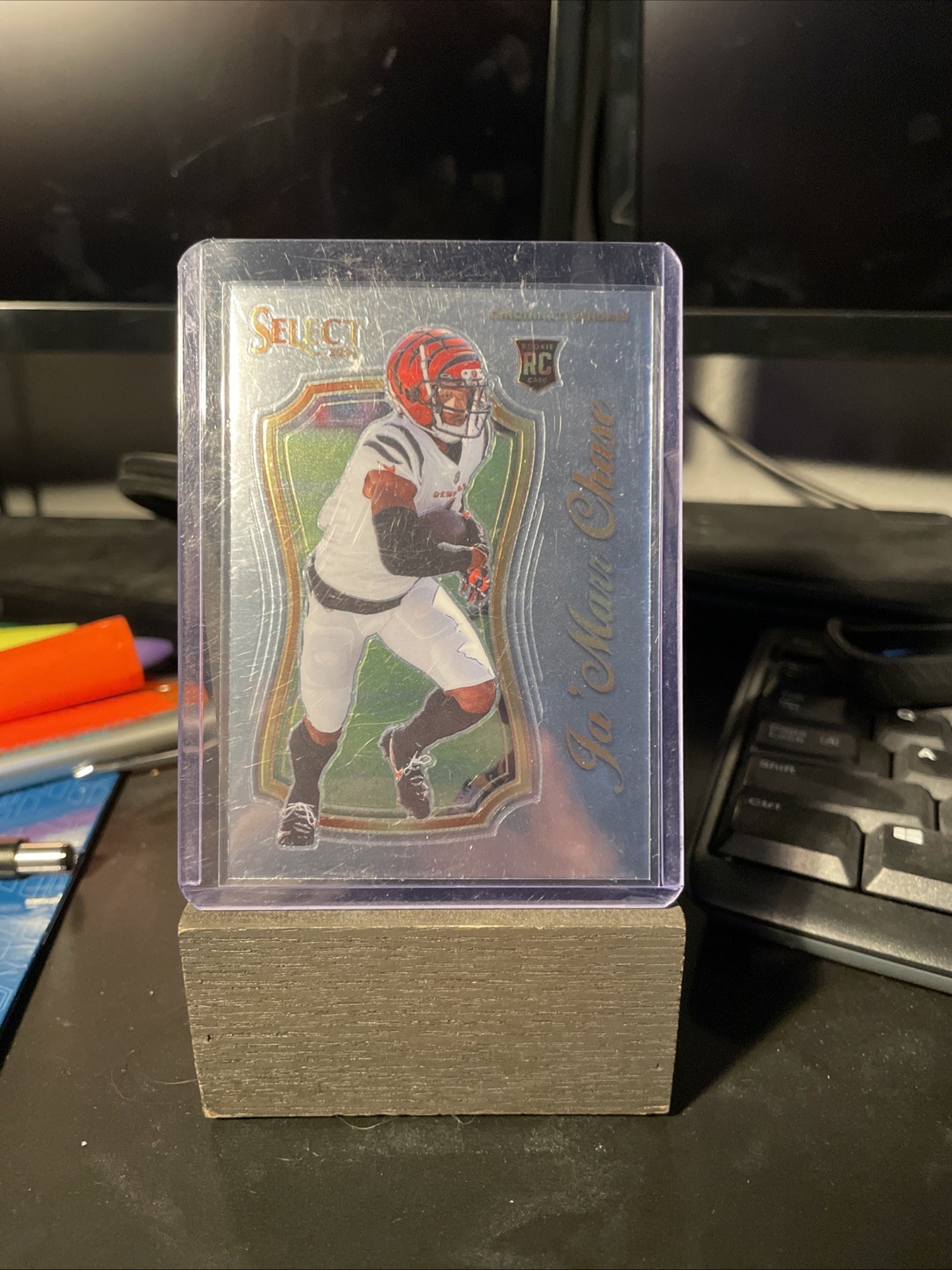 2021 Panini Select - Select Certified Rookies Ja'Marr Chase Silver Prizm (RC)