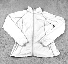 NWT - EDDIE BAUER Women's FIRST ASCENT Windbreaker White SOFTSHELL JACKET - PXS