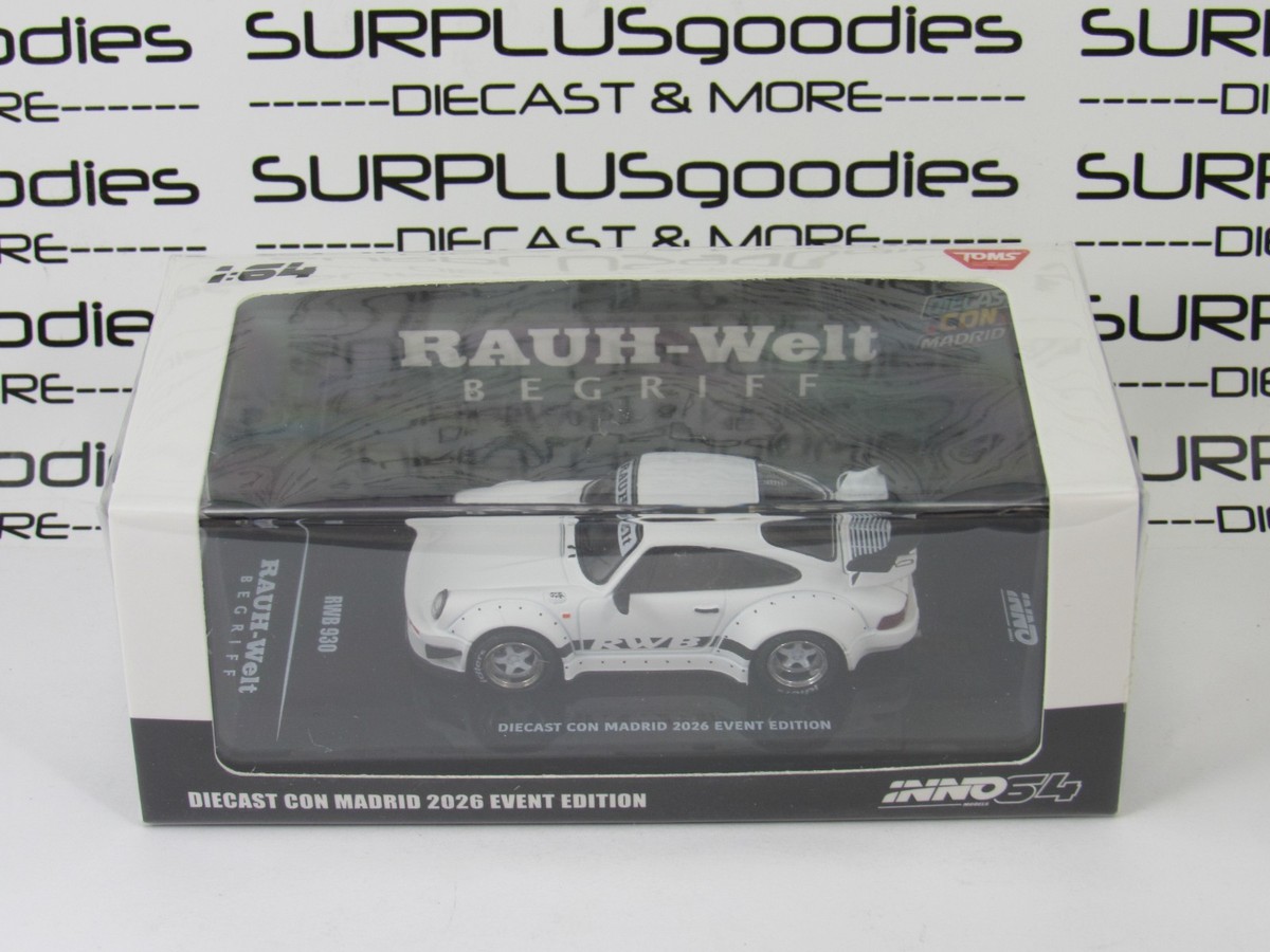 2026 INNO64 Diecast Con Madrid White Matt Matte PORSCHE 930 RWB