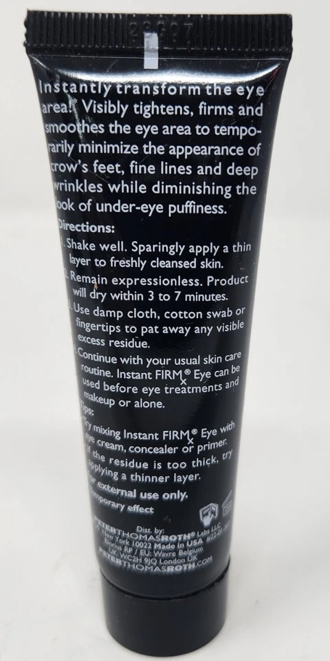 Peter Thomas Roth Instant FirmX Eye Tightener 1oz FULL SIZE Sealed NEW - Image 2 of 2