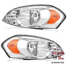 Headlight Compatible with 2006-2013 Chevy Impala/ 2014-2016 Chrome Housing