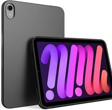 Puxicu Case for iPad Mini 6 2021 and 7 A17 Pro 2024 , Slim Black