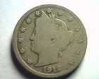 1912 LIBERTY NICKEL VERY GOOD VG NICE ORIGINAL COIN BOBS COINS FAST 99c SHIP — photo 1