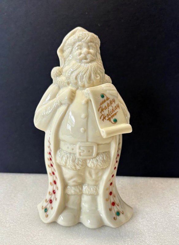 Lenox China  Jewels "Santa's List" 1994, 1st Annual Holiday Santa Claus