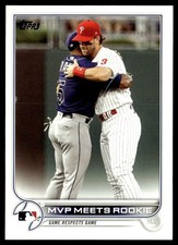 2022 Topps MVP Meets Rookie CC, CL Tampa Bay Rays/Philadelphia Phillies #367