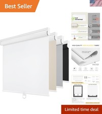 Cordless Blackout Roller Shades for Windows, Thermal Insulated UV Protection ...