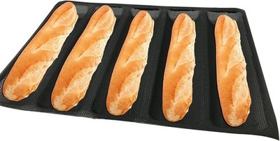 Hot Dog Molds Silicone Bread Forms Non Stick Bakery Trays For Roll Toasting