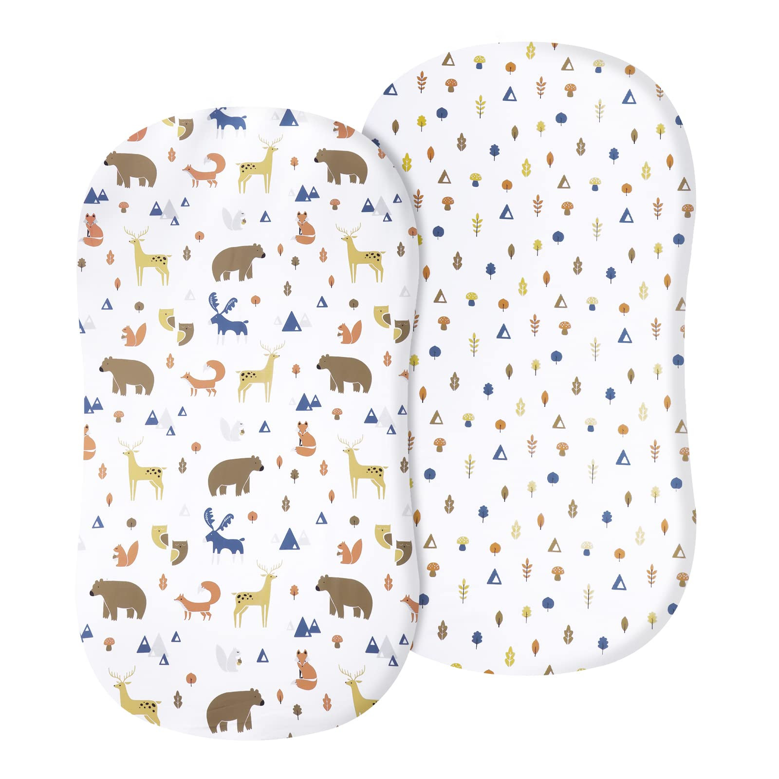 100% Cotton Bassinet Sheets, 2 Pack Ultra Soft Breathable Comfortable Baby Sh...