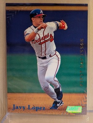1998 Stadium Club FIRST DAY ISSUE #67 Javy Lopez RARE ICONIC PARALLEL /200
