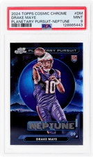 2024 Topps Cosmic Chrome Drake Maye Neptune #DM PSA 9 Rookie RC