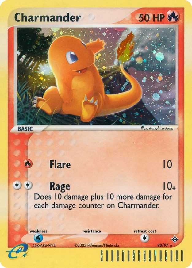 Charmander - 98/97 - Pokemon Ex Dragon Ultra Rare NM