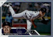 2023 Topps Chrome Update Ryan Feltner #USC66 Refractor Colorado Rockies 3I