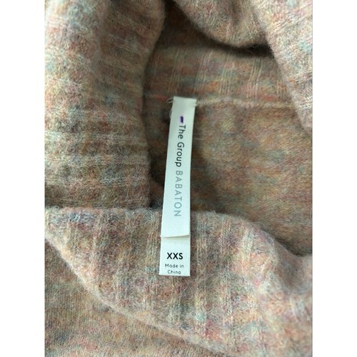 Aritzia The Group Babaton Alpaca Blend Turtle Neck Sweater Size XXS Light Pink - Picture 3 of 9