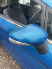 Ford Fiesta Mk7 Wing Mirror Drivers Offside Front Candy Blue ZC 2012-2017 NK14