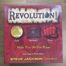 Revolution! Board Game Steve - Jackson Games First Edition, 99%