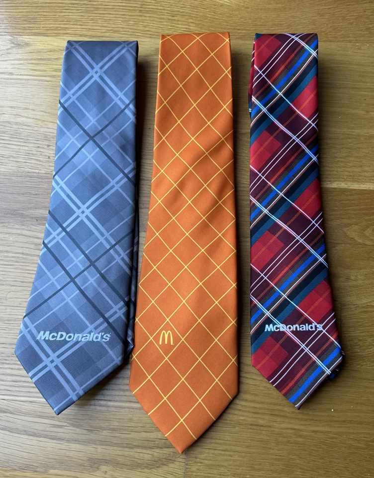 Lote de 3 corbatas McDonalds. Y2K Managers Nuevo Foto 2 de 4