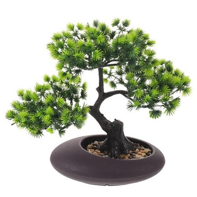 Artificial Bonsai Tree Juniper: 11'' Fengshui Bonsai Tree - Potted Plant Sushi