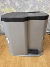 Curver Duo Bin Mülleimer – 2 Fächer – Treteimer – Mülltrennung – 15 L + 6 L