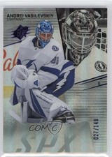2022-23 SPx Colored Holofoil 27/149 Andrei Vasilevskiy #8 15wf