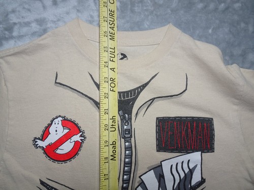 Ghostbusters Venkman Uniform T-Shirt Men's Beige Small Cotton Graphic - Picture 5 of 6