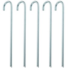 5x Hering Zelthering 40 cm Zeltpflock J-Form weicher Boden Zeltnagel Markstand