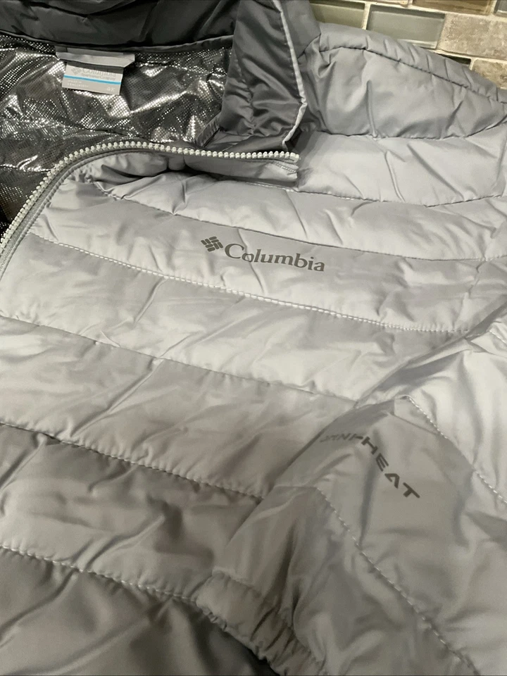 Columbia Powder Lite II Insulated Jacket Coat Gray Mens Sz 4X Big & Tall New - Image 3 of 4