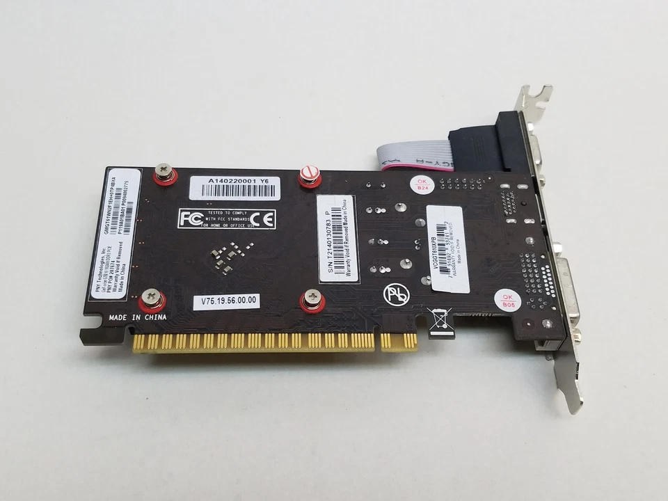 Lot of 2 PNY Nvidia GeForce GT 610 1 GB DDR3 PCI Express x16 Video Card - Image 3 of 3