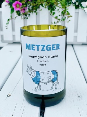 Kerze Metzger Sauvignon Blanc Flaschenkerze Weinkerze