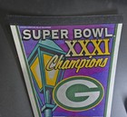 Vintage Green Bay Packers Pennant Felt Flag 1996 Super Bowl XXXI Champions Rare — photo 2