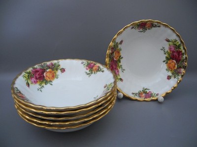 Royal Albert 6 Dessertschalen Old Country Roses England Eisschüssel Blumen