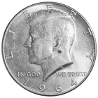 1964 D Kennedy Half Dollar 90% Silver  US Coin #368