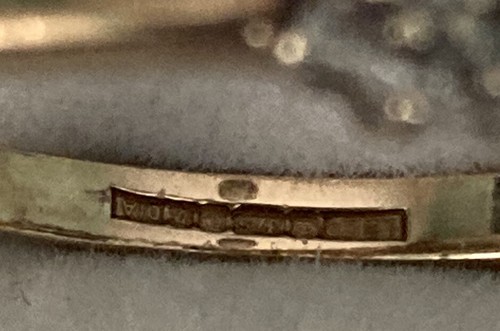 9ct Gold Diamond Half Eternity Ring - Size N - Picture 4 of 9