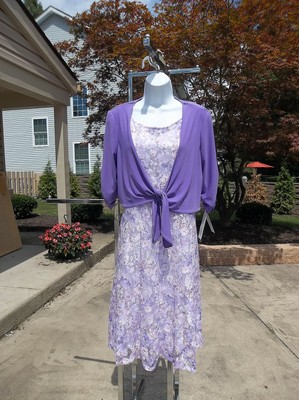 purple dress and jacket