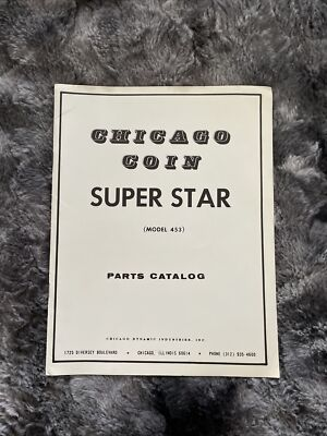 #ad Chicago Coin Super Star Parts Catalog $34.95