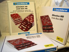 Leuchtturm Münzboxen MB für Münzkapseln Rauchfarben - zur Auswahl