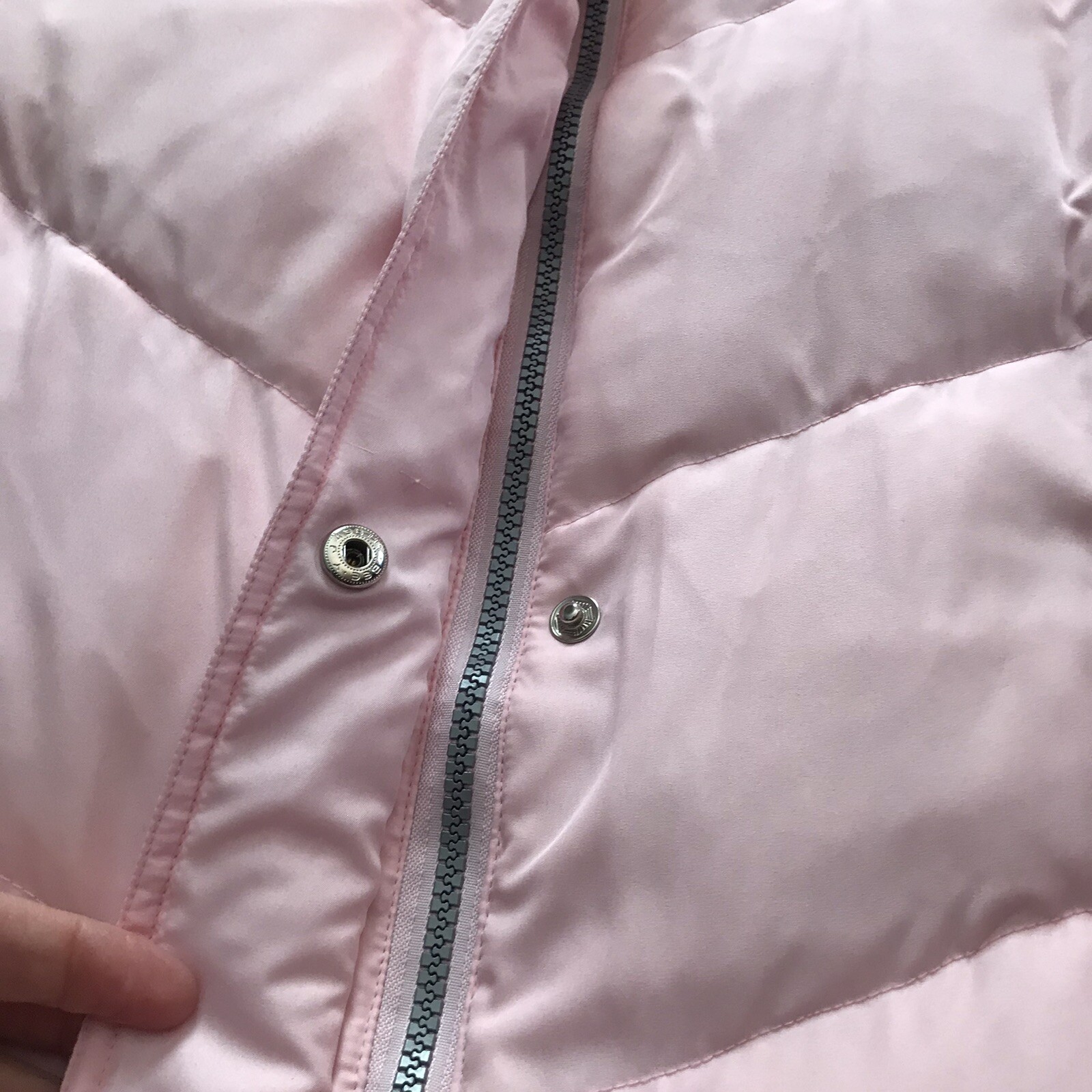 Super Cozy Light Pink DOWN PUFFER SKI JACKET WARM FEL… Gem