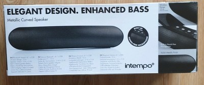 intempo metallic curved speaker
