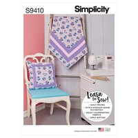 Simplicity 9410 Gesteppt Decke & Kissen NäHen Muster Lernen NäHen