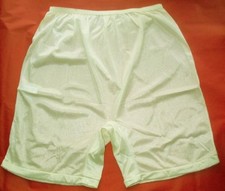 3 Pair IVORY Size 7 Long Leg Nylon Tricot No Cotton Crotch Panty USA CLOSE OUT