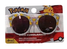 Pokemon Pikachu Girl's Cateye Sunglasses White ages 3 One Size New