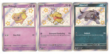 Pokemon Paldean Fates Shiny Fidough SVP69, Greavard SV70 & Maschiff SVP71 Cards