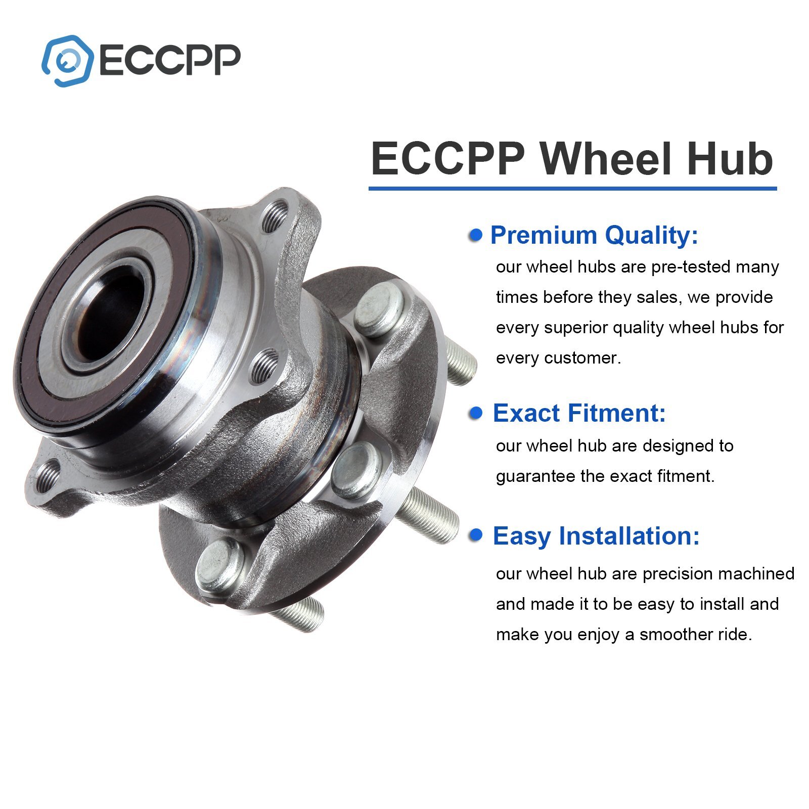 2 Wheel Hub Bearings Rear For Subaru Forester 20092013 Legacy Outback