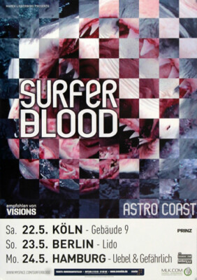 Surfer Blood - Take It Easy, Tour 2010 | Konzertplakat | Poster